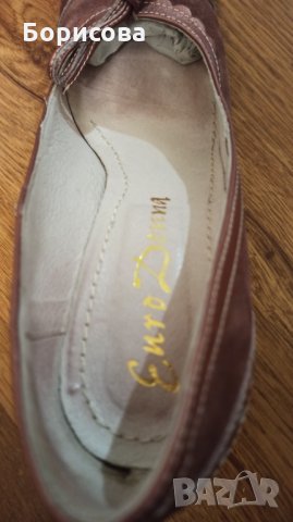 Италиански обувки от естествен велур Eurodonna, снимка 8 - Дамски обувки на ток - 32289647