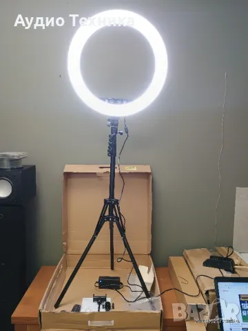 WISAMIC 18 инчова LED лампа със статив със сензорно и дистанционно управление , снимка 9 - Лед осветление - 50099166