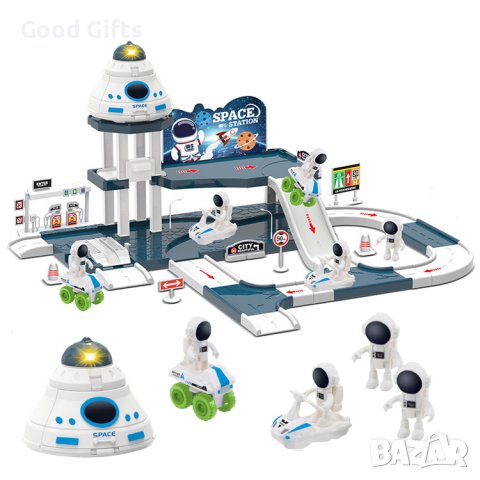Космическа станция паркинг с космонафти за деца, снимка 3 - Други - 38297583