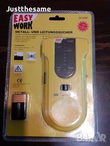 Детектор за метал дърво и променлив ток EASY WORK, снимка 3 - Други инструменти - 43225869