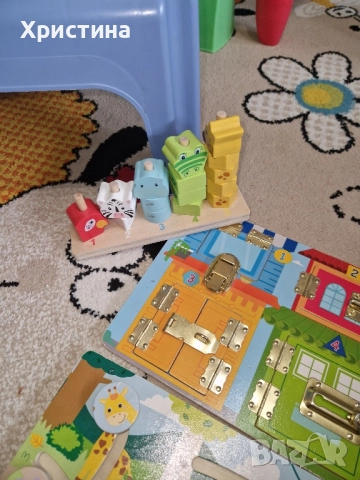 Лот от дървени играчки образователни , снимка 2 - Образователни игри - 52184930