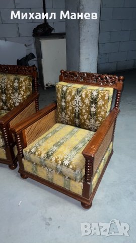 Кресла с дърворезба Германия, снимка 1