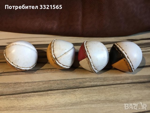 Стари кожени топки, снимка 3 - Антикварни и старинни предмети - 40877530
