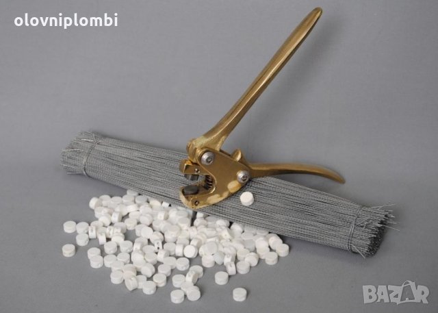 КЛЕЩИ ЗА ПЛОМБИРАНЕ МЕСИНГ., снимка 1