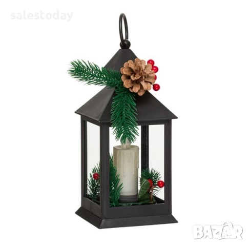 Коледен декоративен фенер LED, снимка 3 - Декорация за дома - 52389110
