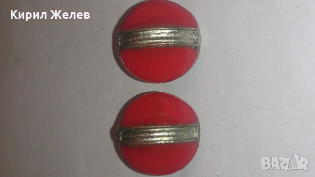 Винтидж емайлирани дамски обеци -13884, снимка 2 - Обеци - 28893994