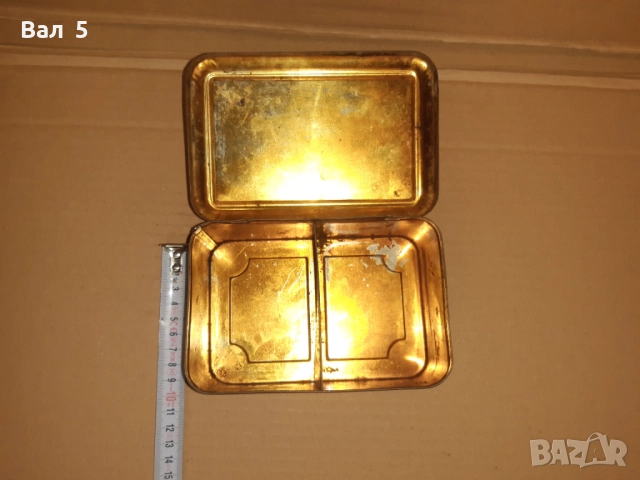 Много стара ламаринена кутия за чай, снимка 7 - Антикварни и старинни предмети - 52415398