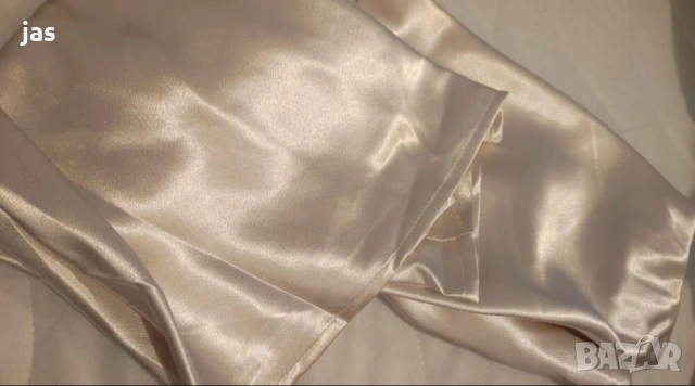 Сатенена пола С размер, снимка 3 - Поли - 53121481