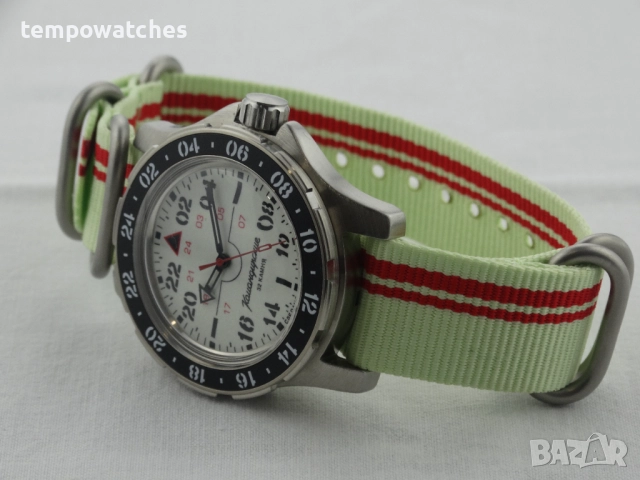 ВОСТОК КОМАНДИРСКИЕ АВТОМАТИЧЕН- 24 часа- FULL LUME ref: 18011Б, снимка 11 - Мъжки - 52326966