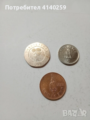 Гибралтар монети 20 пенса 2014 г 