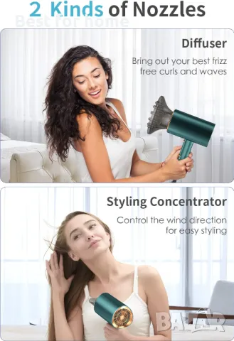  Професионален, сгъваем  йонен сешоар LEXLIFE, 1200W, снимка 5 - Сешоари - 50174067