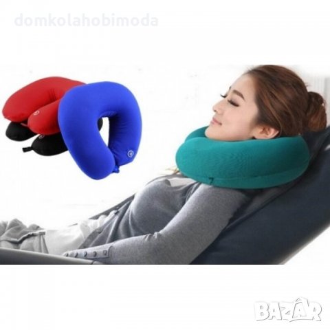 Масажираща възглавница за врат и рамена.На батерии,30x30x10 cm, снимка 3 - Масажори - 37616691