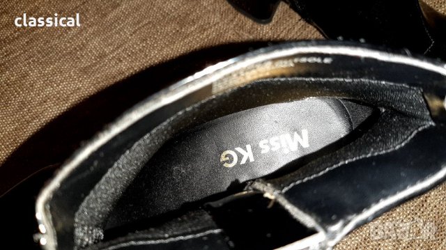 Miss KG дамски черни лачени боти, снимка 9 - Дамски боти - 33053077