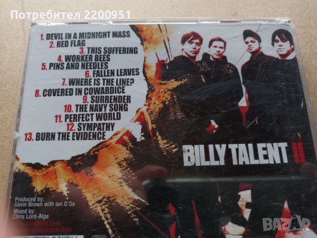 BILLY TALENT, снимка 7 - CD дискове - 36912991