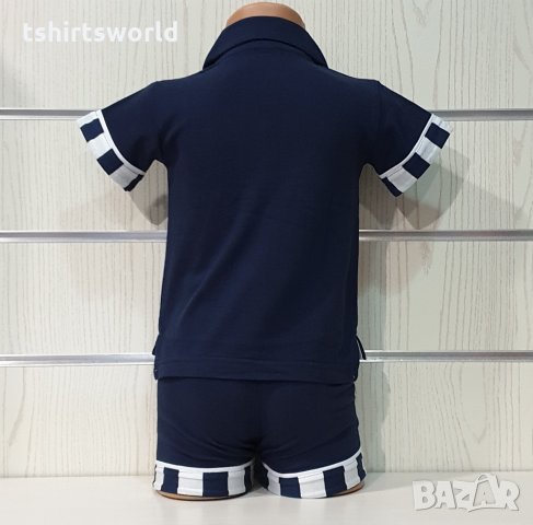 Ново детско моряшко комплектче тип Lacoste с яка, 5-6 години, снимка 5 - Детски комплекти - 29029420