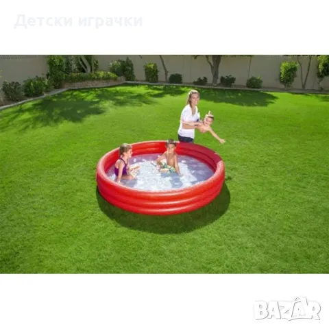 Детски надуваем басейн Bestway, 183 х 33 см, PVC, неон, за деца над 2 г, снимка 6 - Басейни и аксесоари - 49925837