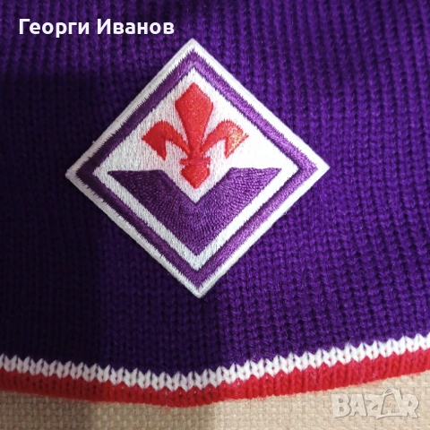 НОВА ФИОРЕНТИНА 100% Acrylic Made in Italy official product Fiorentina beanie, снимка 2 - Шапки - 53296848