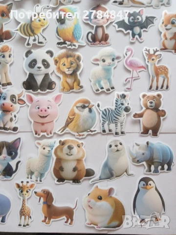 Стикери Сладки животни, снимка 7 - Игри и пъзели - 50476087