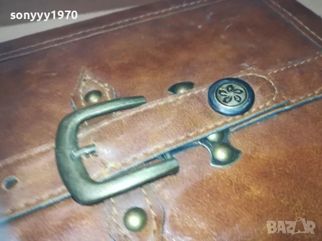 MADE FOR IRISH PROVINCIAL HAMPERS-КОЖЕН КУФАР LHD1E2209242040, снимка 10 - Антикварни и старинни предмети - 47324247