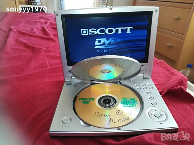 scott portable dvd-внос germany 0905211634, снимка 1 - Плейъри, домашно кино, прожектори - 32812521
