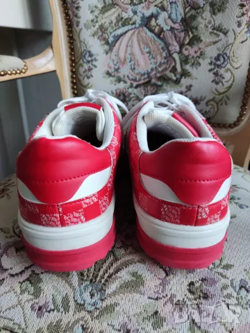 маратонки Bershka Chequered Print, снимка 4 - Маратонки - 47914134