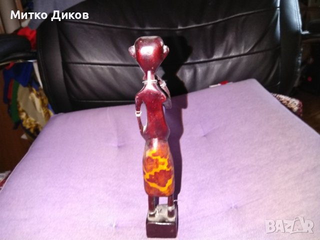 Дървена скулптура Марон  Н-20см и размер 30х28мм, снимка 4 - Декорация за дома - 43401266