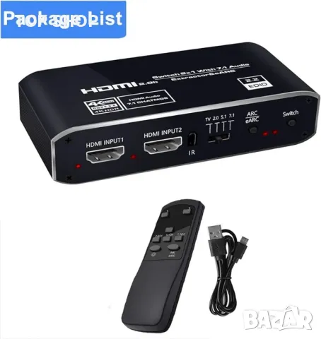 ElecHavk HDMI Switch Switche 4K HDMI превключвател слич, снимка 4 - Друга електроника - 48737649