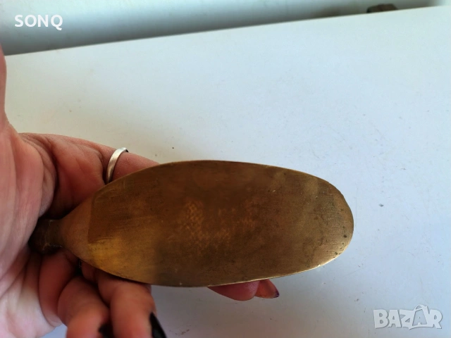 Стар Бронзов Пепелник-Обувка, снимка 5 - Антикварни и старинни предмети - 53144421