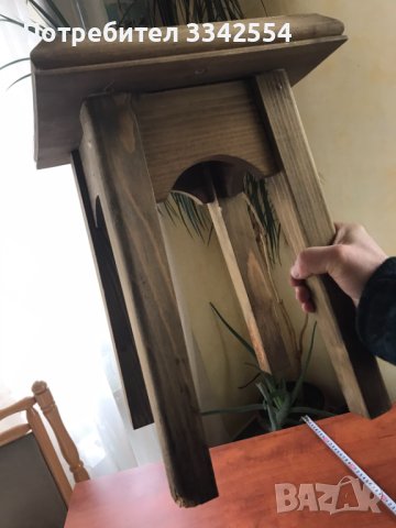 СТОЛ СТОЛЧЕ МАСИВ ДЪРВО СТАРИННО, снимка 6 - Други ценни предмети - 43393879