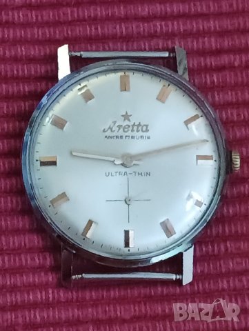 Стар мъжки часовник Aretta, Швейцария. , снимка 5 - Мъжки - 43732577