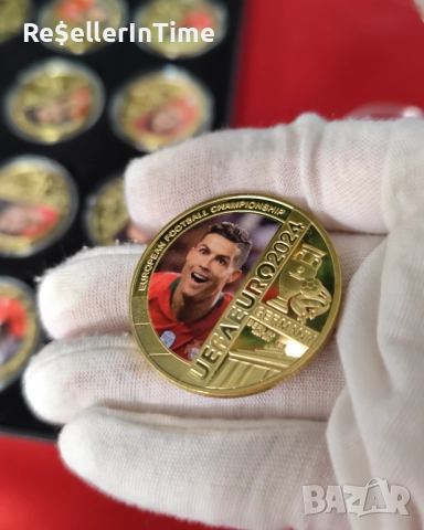 Euro 2024 Germany Лот от 12 плакета с футболисти, в кутия, снимка 3 - Нумизматика и бонистика - 52878870