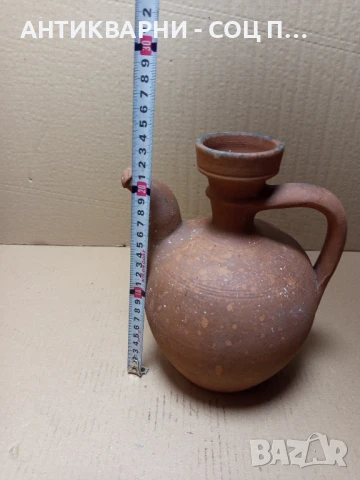 Стара Глинена Малка Стомана Чайник Бардуче., снимка 10 - Антикварни и старинни предмети - 51360004