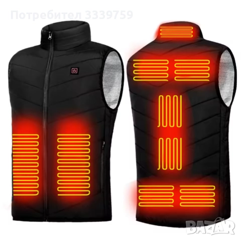 Електрически отопляем елек за зимния период с USB захранване - Unisex, снимка 3 - Елеци - 52109889