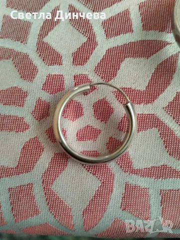 сребърни обеци, снимка 4 - Обеци - 48390424
