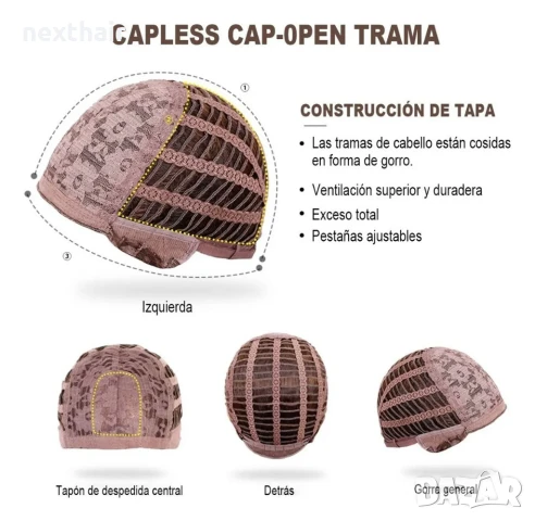 Тъмно кафява 40 см синтетична перука с бретон, снимка 5 - Аксесоари за коса - 50666555