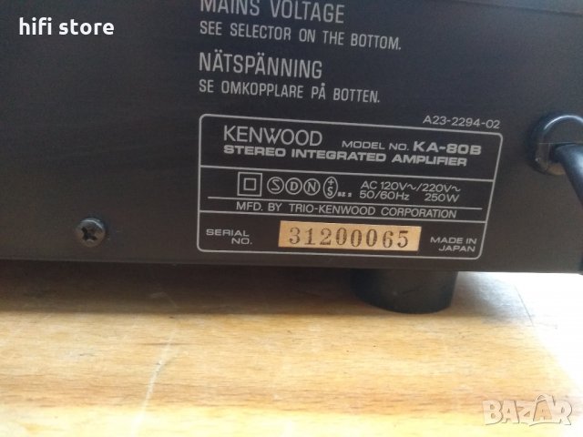 Kenwood KA -80B, снимка 11 - Ресийвъри, усилватели, смесителни пултове - 32257646