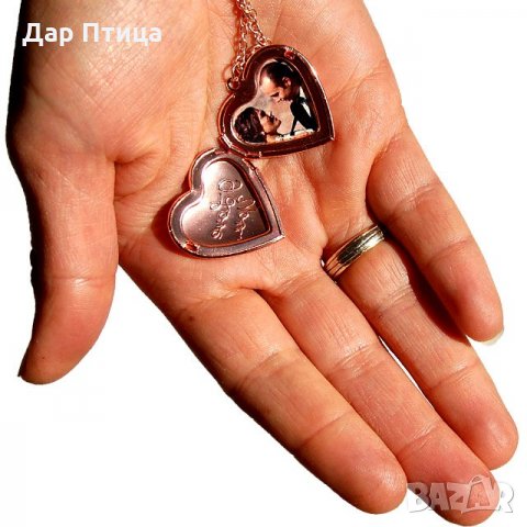 Подарък за Жена: Медальон Сърце със Снимка , снимка 2 - Подаръци за жени - 27840775