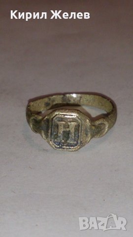 Старинен пръстен над стогодишен сачан -59881, снимка 1 - Пръстени - 28975076