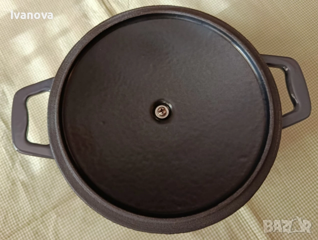 Чугунена тенджерка емайлирана, снимка 5 - Съдове за готвене - 52312799