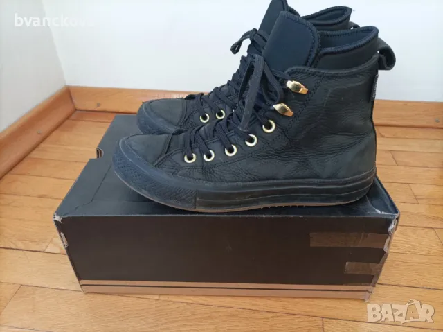 Високи дамски кожени кецове Converse, снимка 3 - Кецове - 48091336