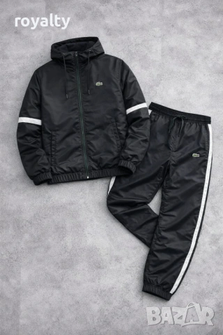 Lacoste Нов Черен Мъжки Екип 