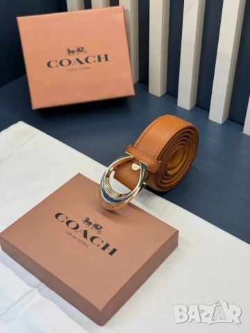 колани от естествена кожа в кутия coach 