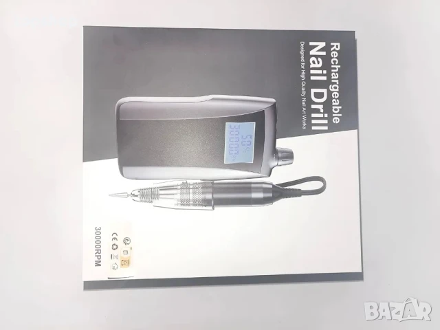 WEIYI акумулаторна професионална пила за маникюр и педикюр 30000RPM, 6 накрайника, снимка 7 - Маши за коса - 50501562