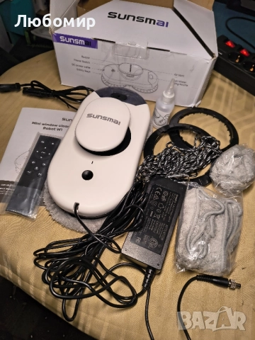 Робот за почистване на прозорци SUNSMAI W1, интелигентно почистване с двойна водна струя, , снимка 2 - Други - 52091971
