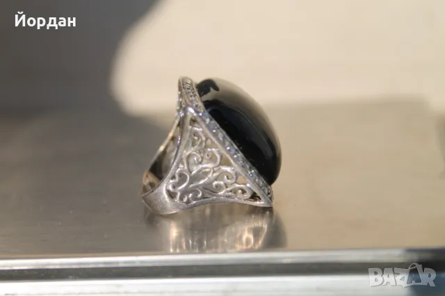 Сребърен дамски пръстен, снимка 5 - Пръстени - 49169360