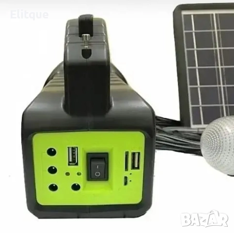 Преносима соларна станция (фенер) GDLITE GD-2000A + слънчев панел + 3 лампи, снимка 7 - Други стоки за дома - 52854158