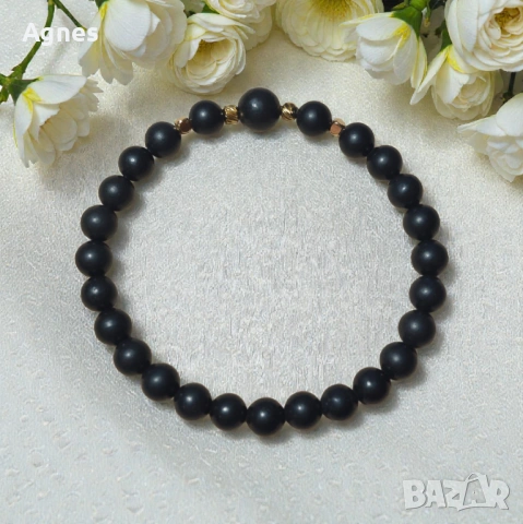 Колие и гривна от ШУНГИТ , снимка 3 - Бижутерийни комплекти - 53576797