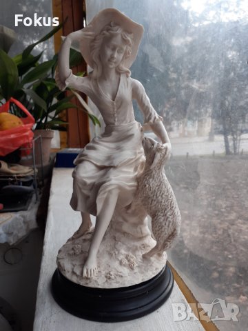 Страхотна голяма статуетка от мраморен прах - Mario Pegoraro, снимка 2 - Антикварни и старинни предмети - 43821328
