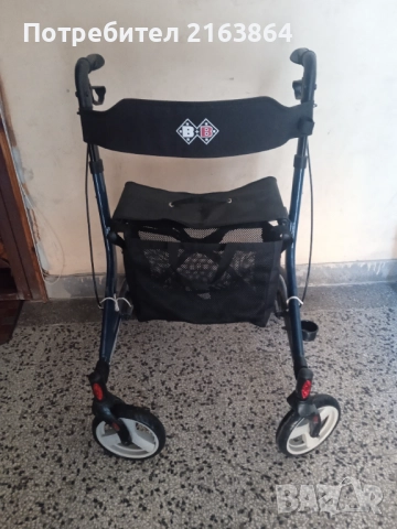 Сгъваема алуминиева проходилка ролатор за възрастни, оперирани, трудно подвижни хора