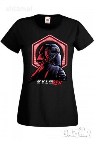 Дамска тениска Star Wars kylo ren,Филм,Игра,superhero,Изненада,Подарък,Повод,, снимка 2 - Тениски - 37728905